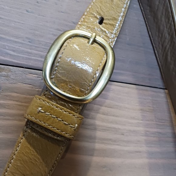 Charming Rustic Camel VINTAGE COACH BLEEKER Shoulder Patent Sig C jacquard - Picture 6 of 16